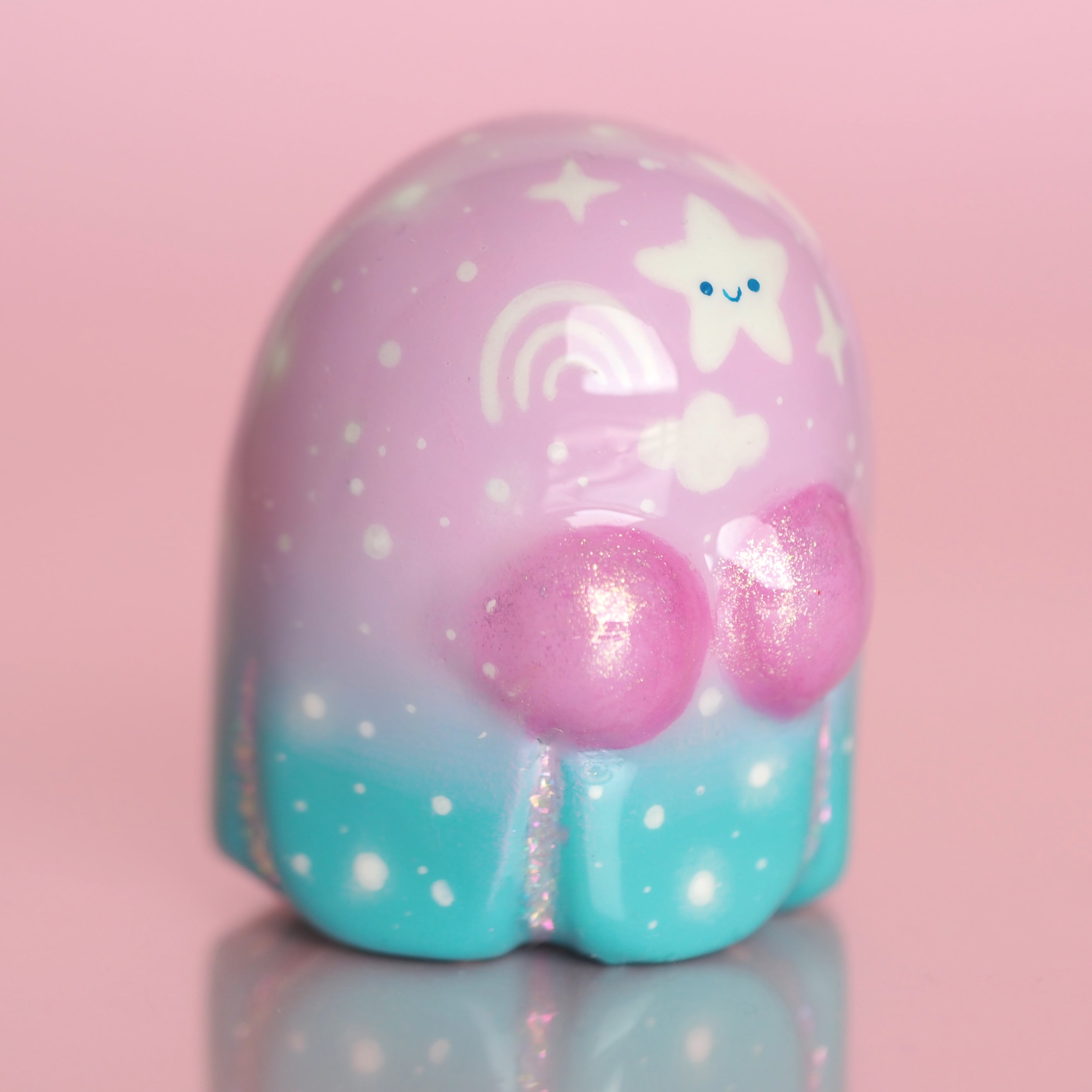 Starry Ghostling (Handmade polymer clay sculpture)